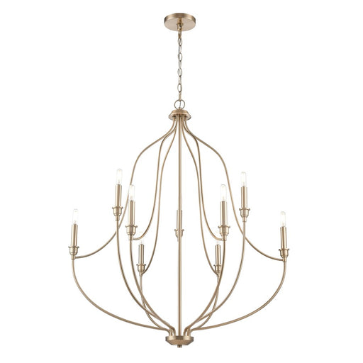 Millennium Lighting Senoia 9Lt 33" Chandelier, Modern Gold - 98009-MG