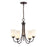 Millennium Lighting Ivey Lake Chandelier, Bronze/Etched White