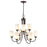 Millennium Lighting Ivey Lake Chandelier, Bronze/Etched White