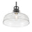 Millennium Lighting Clarien 1 Light Pendant, Matte Black/Clear