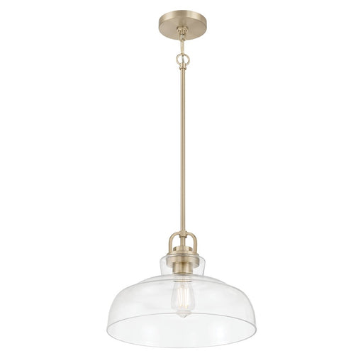 Millennium Lighting Clarien 1 Light Pendant, Modern Gold/Clear - 98101-MG