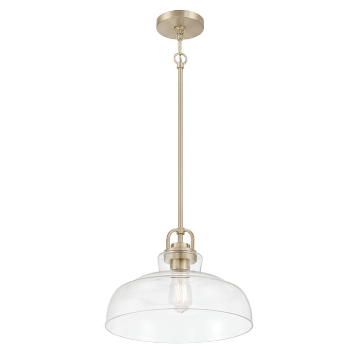 Millennium Lighting Clarien 1 Light Pendant, Modern Gold/Clear - 98101-MG