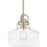Millennium Lighting Clarien 1 Light Pendant, Modern Gold/Clear