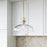 Millennium Lighting Clarien 1 Light Pendant, Modern Gold/Clear