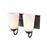 Millennium Lighting Vanity, Clear Seeded