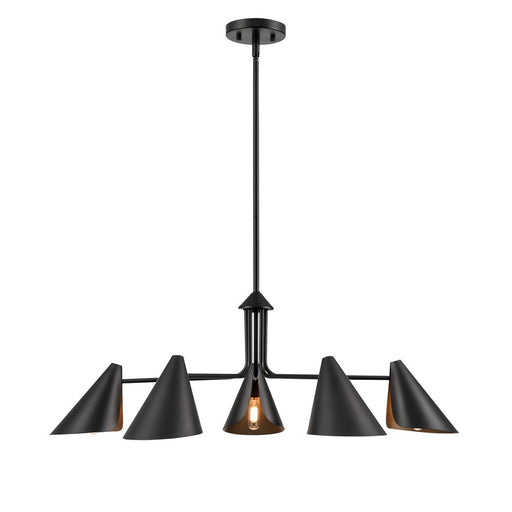 Millennium Lighting Warhol 5Lt Chandelier, Black - 99005-MB