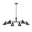 Millennium Lighting Warhol 6Lt Chandelier, Black - 99006-MB