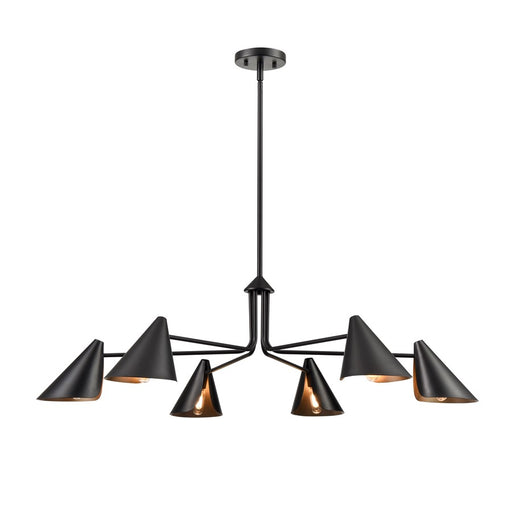 Millennium Lighting Warhol 6Lt Chandelier, Black - 99006-MB