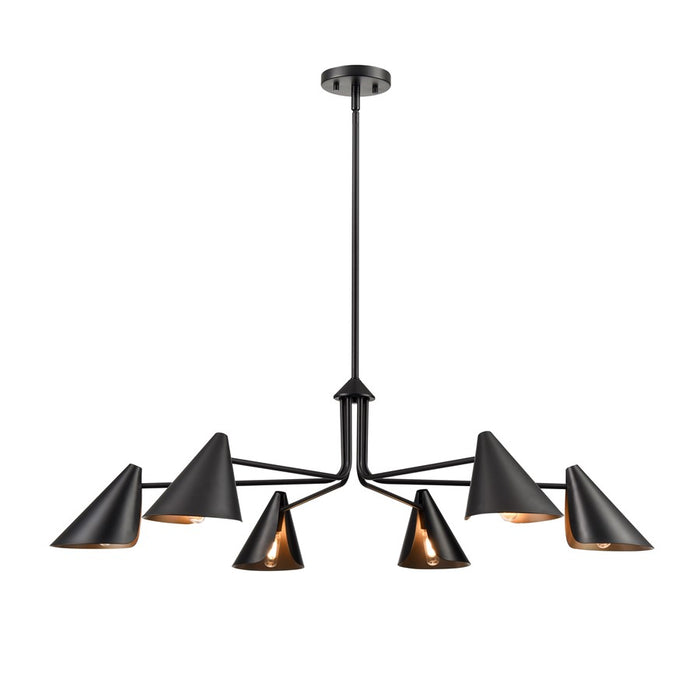 Millennium Lighting Warhol 6Lt Chandelier, Black - 99006-MB