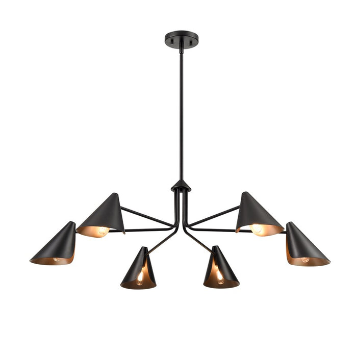 Millennium Lighting Warhol 6Lt Chandelier, Black