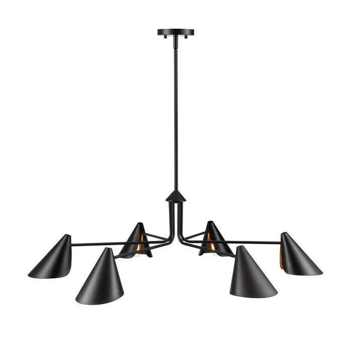 Millennium Lighting Warhol 6Lt Chandelier, Black