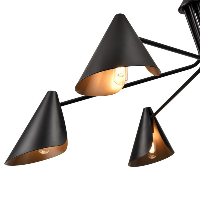 Millennium Lighting Warhol 6Lt Chandelier, Black