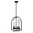 Millennium Lighting Evandrel 4 Light Pendant, Matte Black/Clear