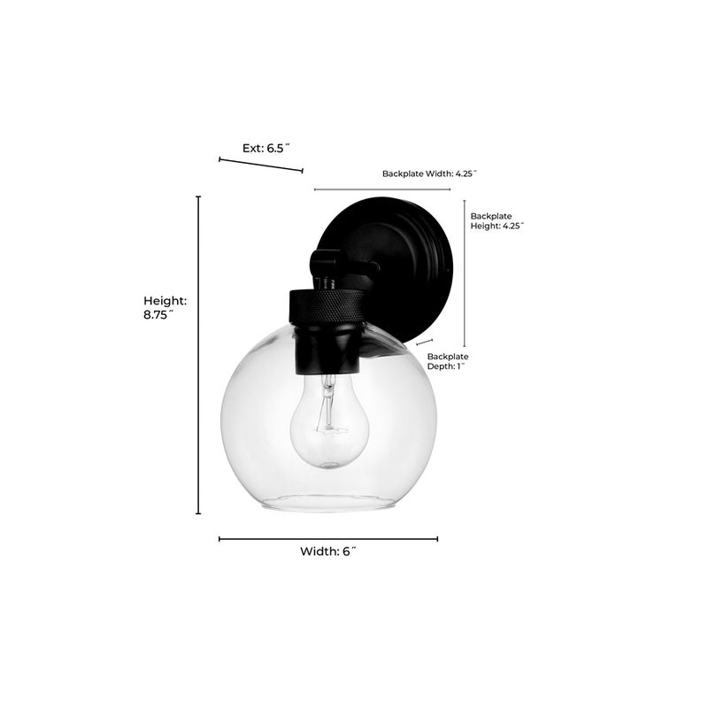 Millennium Lighting Jonatan 1Lt Wall Sconce, Black