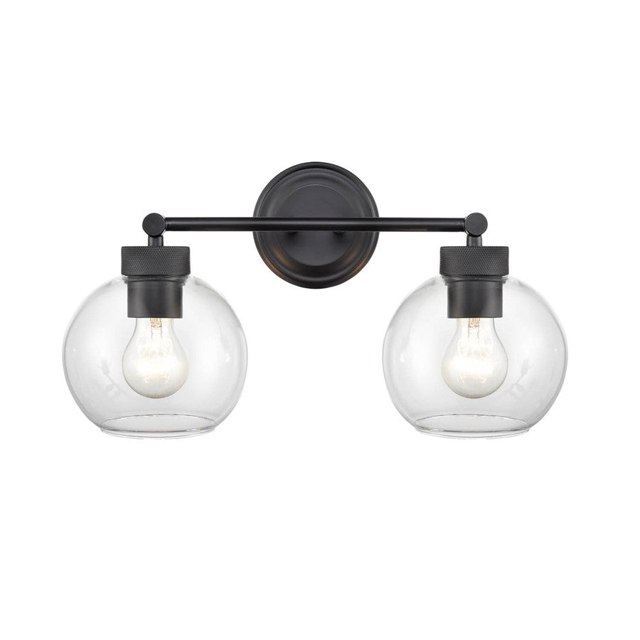 Millennium Lighting Jonatan 2Lt Vanity, Black - 99102-MB