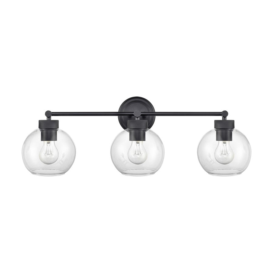 Millennium Lighting Jonatan 3Lt Vanity, Black - 99103-MB