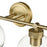 Millennium Lighting Jonatan 4Lt Vanity, Vintage Brass