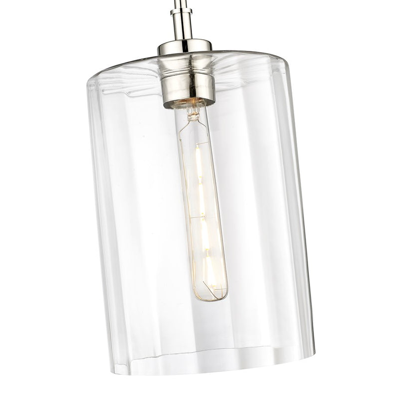 Millennium Lighting Chastine 1Lt Pendant, Polished Nickel