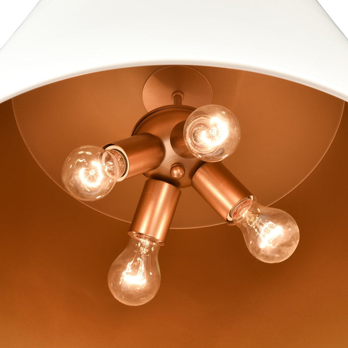 Millennium Lighting Allson 4Lt Pendant, White