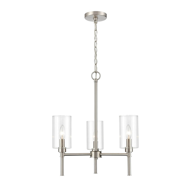 Millennium Lighting Chastine 3Lt Chandelier, Brushed Nickel