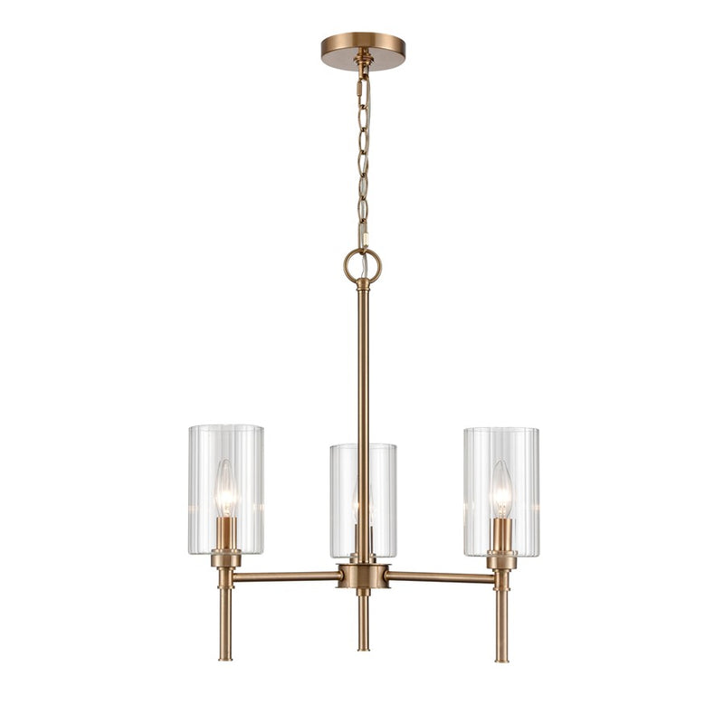 Millennium Lighting Chastine 3Lt Chandelier, Modern Gold - 9913-MG