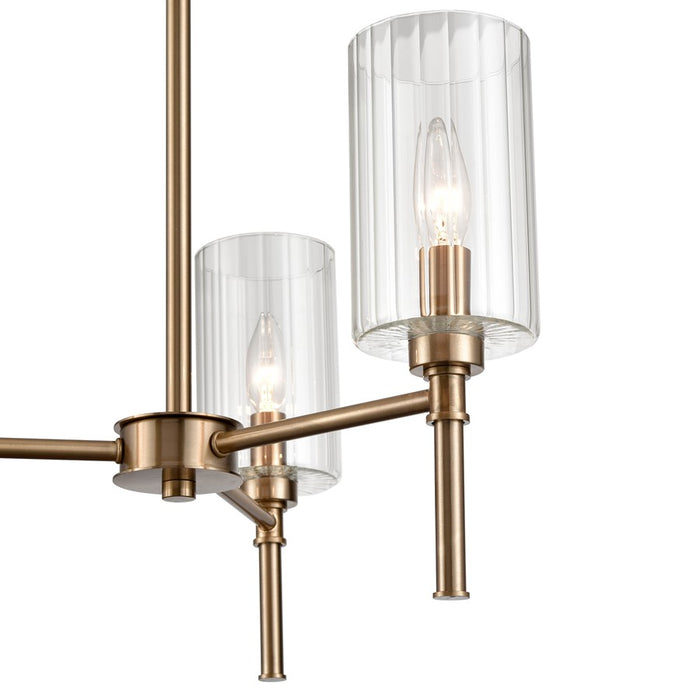 Millennium Lighting Chastine 3Lt Chandelier, Modern Gold