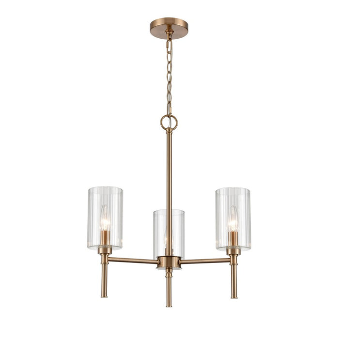 Millennium Lighting Chastine 3Lt Chandelier, Modern Gold