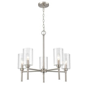 Millennium Lighting Chastine 5Lt 24" Chandelier, Brushed Nickel - 9915-BN