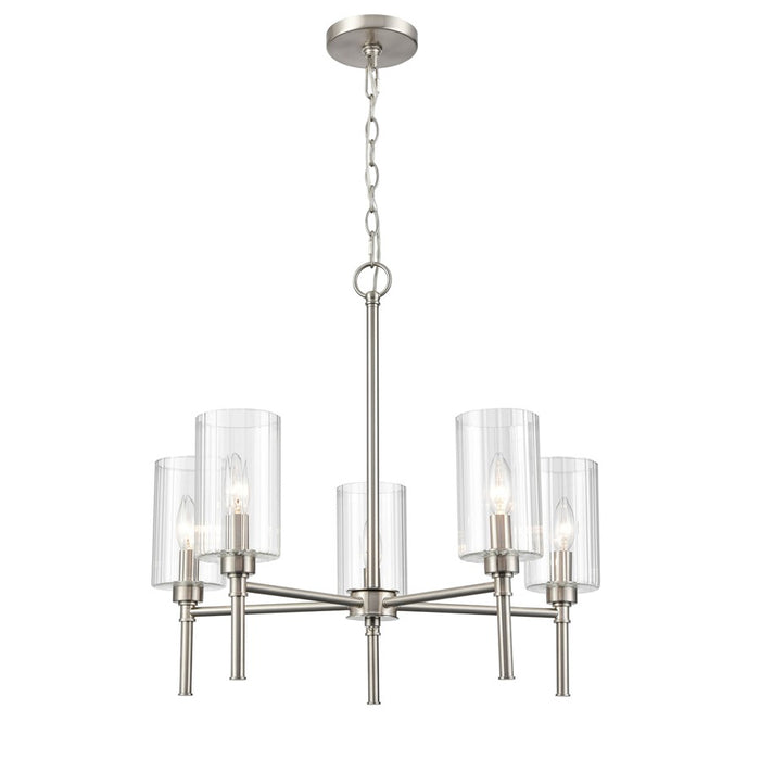 Millennium Lighting Chastine 5Lt 24" Chandelier, Brushed Nickel - 9915-BN