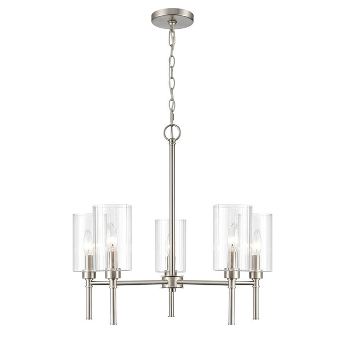 Millennium Lighting Chastine 5Lt 24" Chandelier, Brushed Nickel