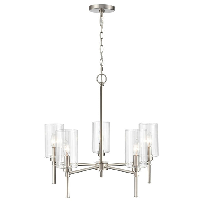 Millennium Lighting Chastine 5Lt 24" Chandelier, Brushed Nickel