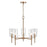 Millennium Lighting Chastine 5Lt 24" Chandelier, Modern Gold - 9915-MG