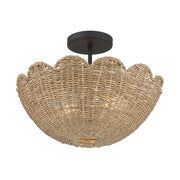 Millennium Lighting Malura 2Lt Semi Flush Mount, Matte Black - 99202-MB