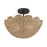 Millennium Lighting Malura 2Lt Semi Flush Mount, Matte Black - 99202-MB