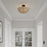 Millennium Lighting Malura 2Lt Semi Flush Mount, Matte Black