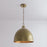 Millennium Lighting Arrco 3Lt Pendant, Aged Brass
