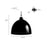 Millennium Lighting Arrco 3Lt Pendant, Black Stainless Steel