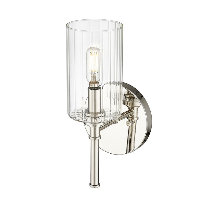Millennium Lighting Chastine 1Lt Wall Sconce, Polished Nickel