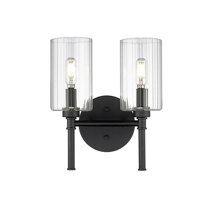 Millennium Lighting Chastine 2Lt Vanity, Black - 9922-MB