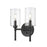 Millennium Lighting Chastine 2Lt Vanity, Black