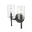 Millennium Lighting Chastine 2Lt Vanity, Black