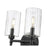 Millennium Lighting Chastine 2Lt Vanity, Black