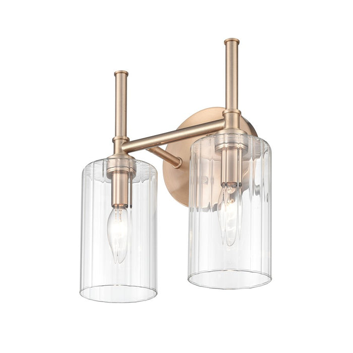 Millennium Lighting Chastine 2Lt Vanity, Modern Gold