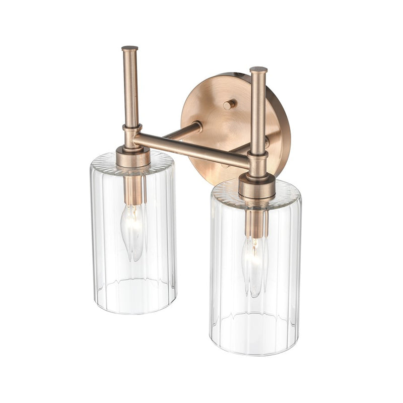 Millennium Lighting Chastine 2Lt Vanity, Modern Gold