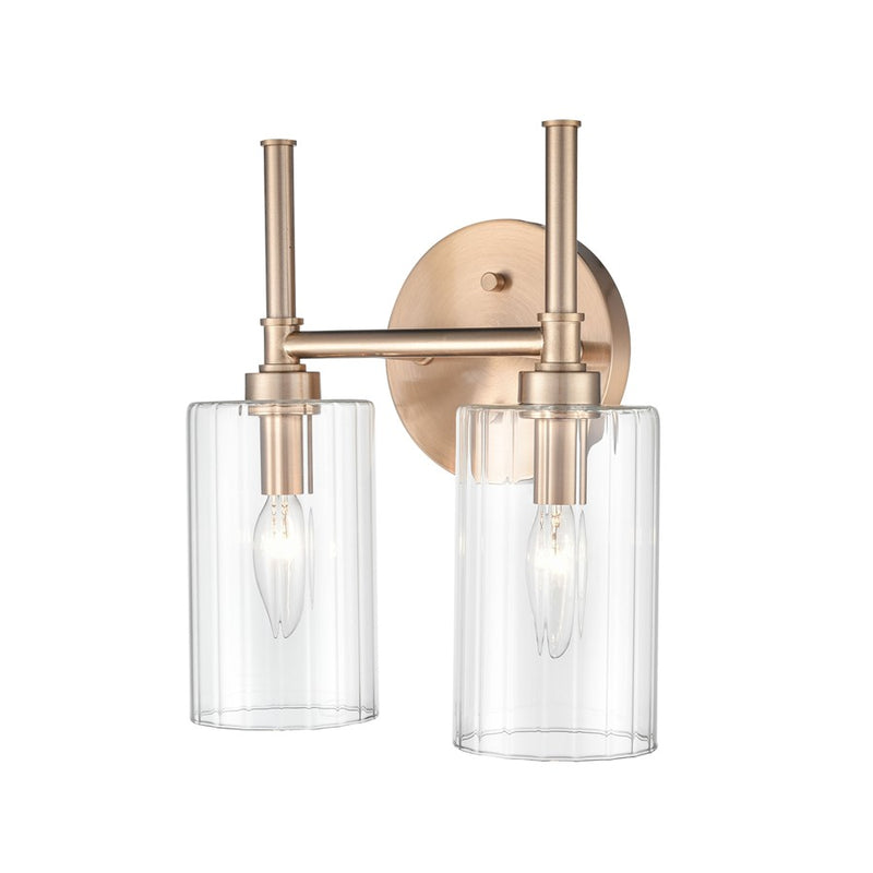 Millennium Lighting Chastine 2Lt Vanity, Modern Gold