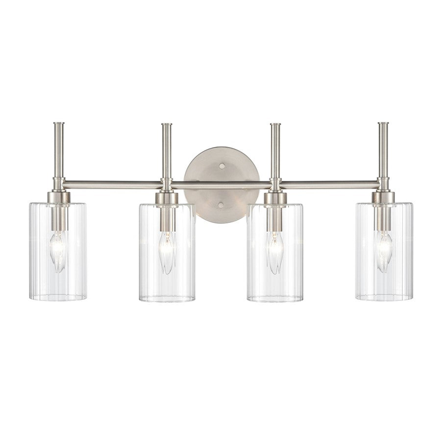 Millennium Lighting Chastine 4Lt Vanity, Brushed Nickel - 9924-BN