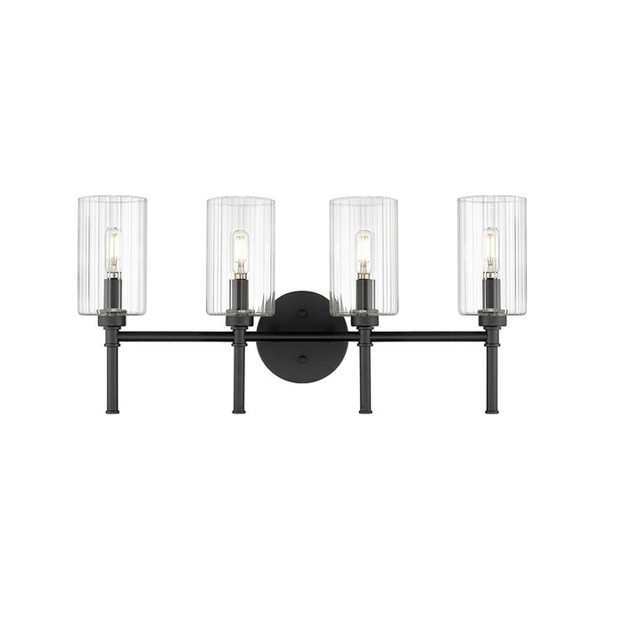 Millennium Lighting Chastine 4Lt Vanity, Black - 9924-MB