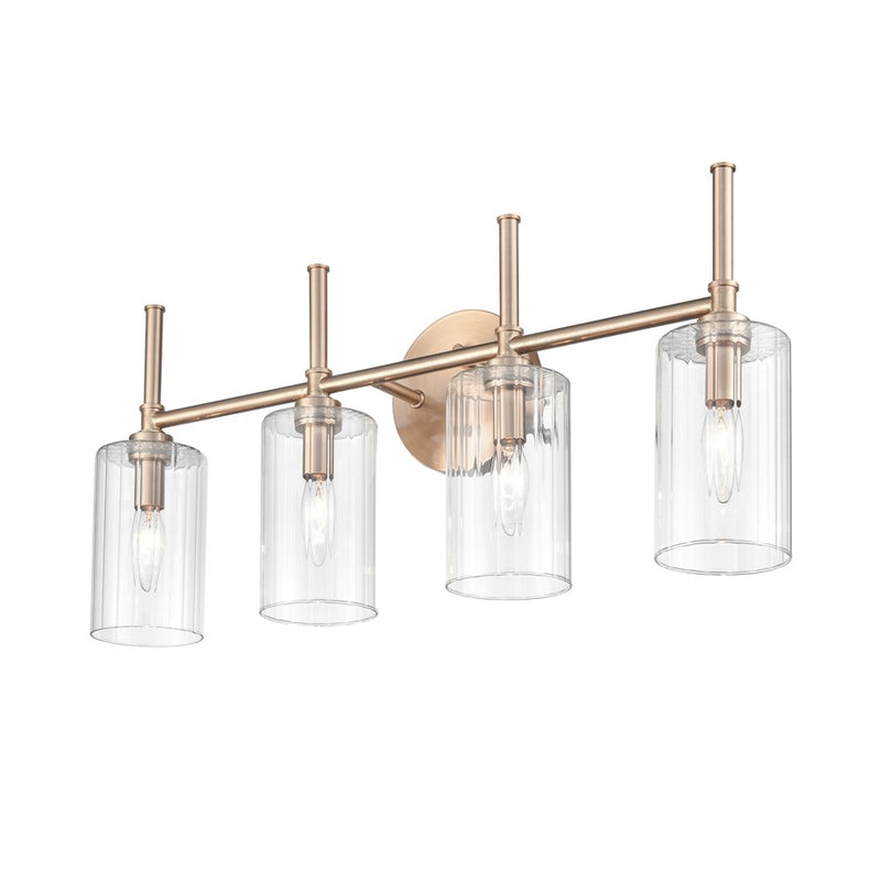 Millennium Lighting Chastine 4Lt Vanity, Modern Gold