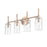 Millennium Lighting Chastine 4Lt Vanity, Modern Gold