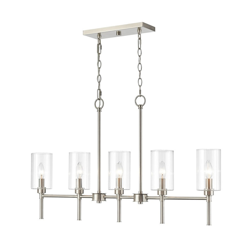 Millennium Lighting Chastine 5Lt 36" Chandelier, Brushed Nickel